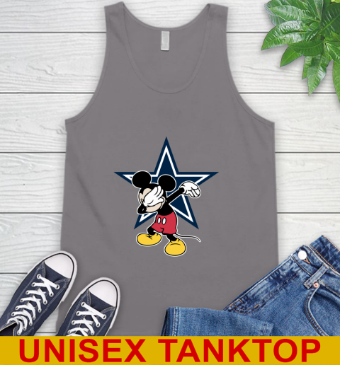 Dallas Cowboys NFL Football Dabbing Mickey Disney Sports Tank Top 7