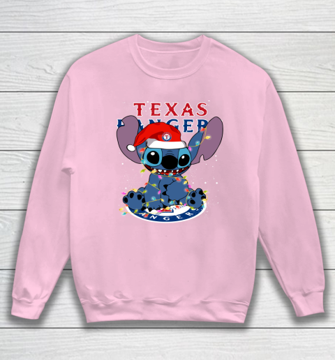 Texas Rangers MLB noel stitch Baseball Christmas Sweatshirt 5