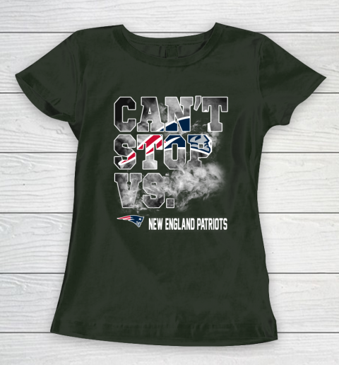 NFL New England Patriots Can't Stop Vs Women's T-Shirt 4