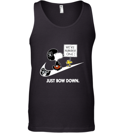 Oakland Raiders Are Number One – Just Bow Down Snoopy Tank Top