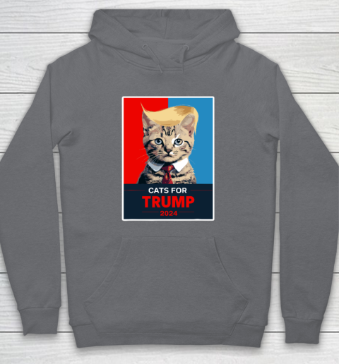 Cats For Trump 2024 Election Hoodie 3