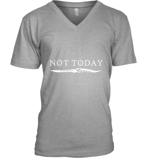 gplk not today death valyrian dagger game of thrones shirts v neck unisex 8 front sport grey