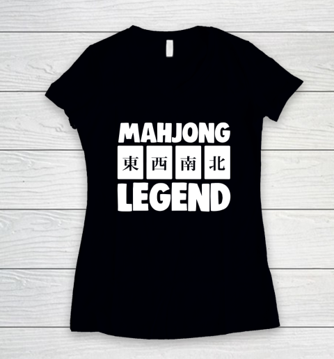Mahjong Legend Women's V-Neck T-Shirt