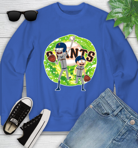 MLB San Francisco Giants Rick And Morty Baseball Sports Youth Sweatshirt 8