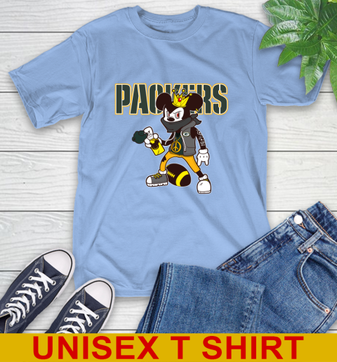 Green Bay Packers NFL Football Mickey Peace Sign Sports T-Shirt 11