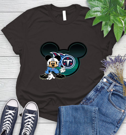 NFL Tennessee Titans Mickey Mouse Disney Football T Shirt Women's T-Shirt 8
