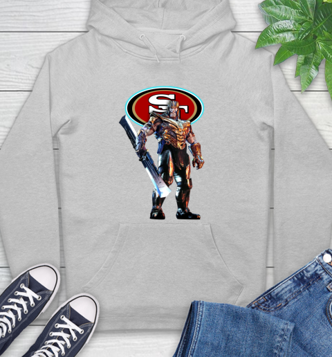 NFL Thanos Gauntlet Avengers Endgame Football San Francisco 49ers Hoodie 6