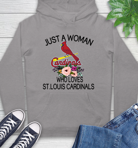 MLB Just A Woman Who Loves St.Louis Cardinals Baseball Sports Hoodie 4