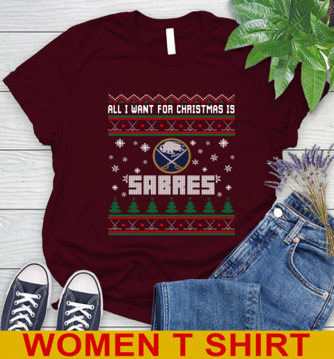 Buffalo Sabres NHL Hockey All I Want For Christmas Is My Team Sports 90