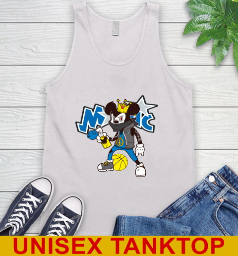 Orlando Magic NBA Basketball Mickey Peace Sign Sports Tank Top