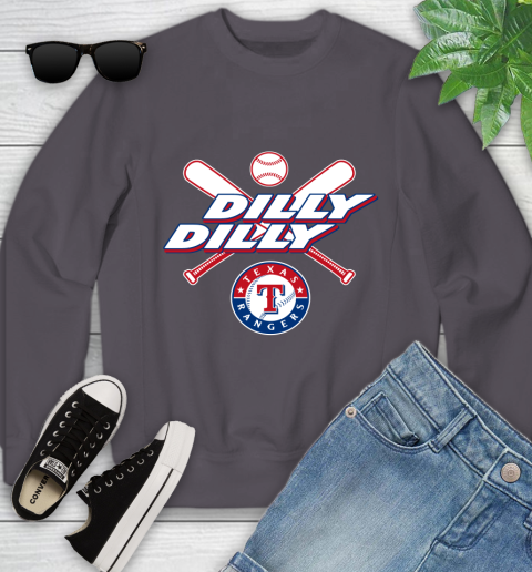 MLB Texas Rangers Dilly Dilly Baseball Sports Youth Sweatshirt 6