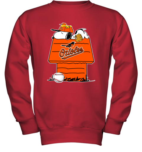 Baltimore Orioles Snoopy & Woodstock Christmas Shirt Cotton Shirt