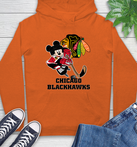 NHL Chicago Blackhawks Mickey Mouse Disney Hockey T Shirt Hoodie 5