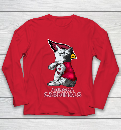 NFL Football My Cat Loves Arizona Cardinals Youth Long Sleeve 8