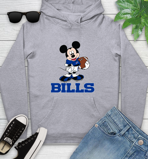 NFL Football Buffalo Bills Cheerful Mickey Mouse Shirt Youth Hoodie 6