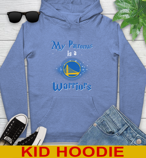 NBA Basketball Harry Potter My Patronus Is A Golden State Warriors Youth Hoodie - Image 13