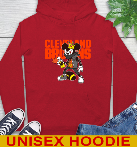 Cleveland Browns NFL Football Mickey Peace Sign Sports Hoodie 10