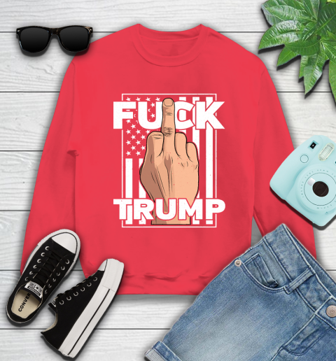 Fuck Trump Middle Finger Anti Republican T Shirt 35