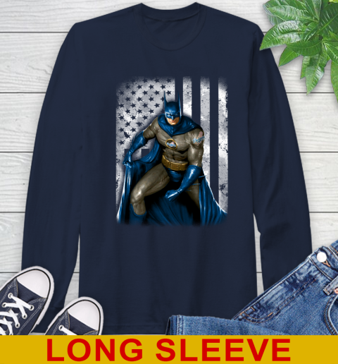 Los Angeles Dodgers MLB Baseball Batman DC American Flag Shirt Long Sleeve T-Shirt 3