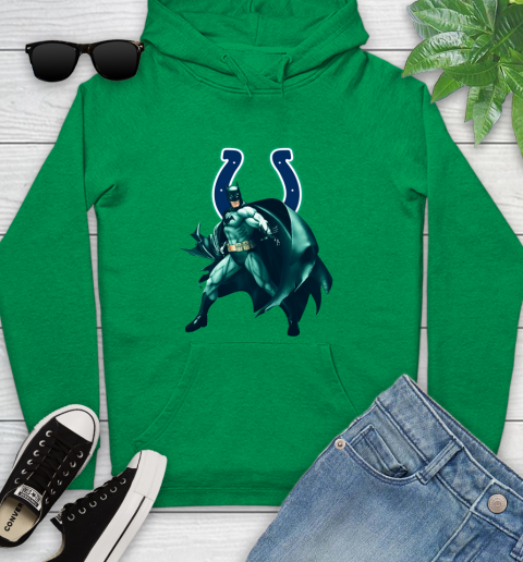 NFL Batman Football Sports Indianapolis Colts Youth Hoodie 7