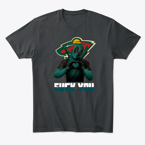 sjyq minnesota wild deadpool love you fuck you classic t shirt 2 front black