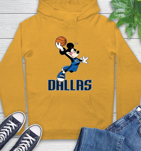 NBA Basketball Dallas Mavericks Cheerful Mickey Mouse Shirt Hoodie 3