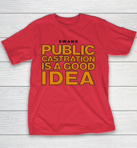 Public Castration Is A Good Idea SWANS Youth T-Shirt 6