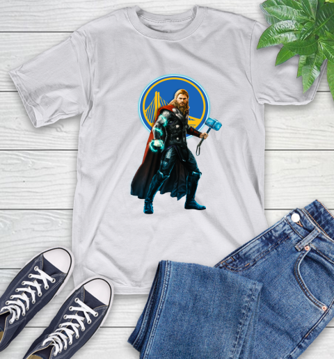 NBA Thor Avengers Endgame Basketball Golden State Warriors T-Shirt 12