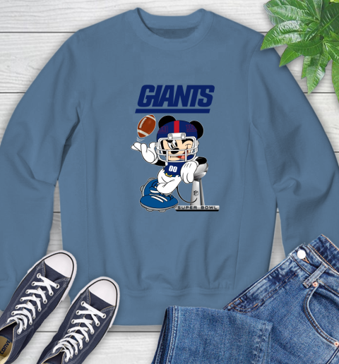 NFL newyork giants Mickey Mouse Disney Super Bowl Football T Shirt Sweatshirt 7