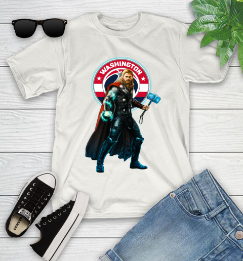 NBA Thor Avengers Endgame Basketball Washington Wizards Youth T-Shirt
