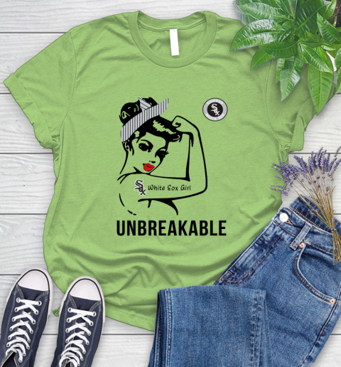 MLB Chicago White Sox Girl Unbreakable Baseball Sports Women's T-Shirt 7