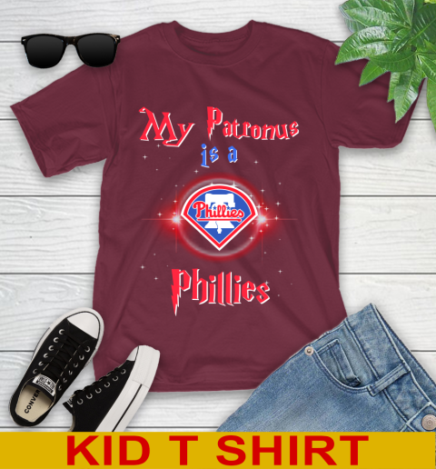 MLB Baseball Harry Potter My Patronus Is A Philadelphia Phillies Youth T-Shirt 5