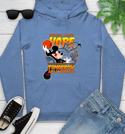 Toronto Raptors NBA Basketball Mickey Disney Never Lose Hope Youth Hoodie 13