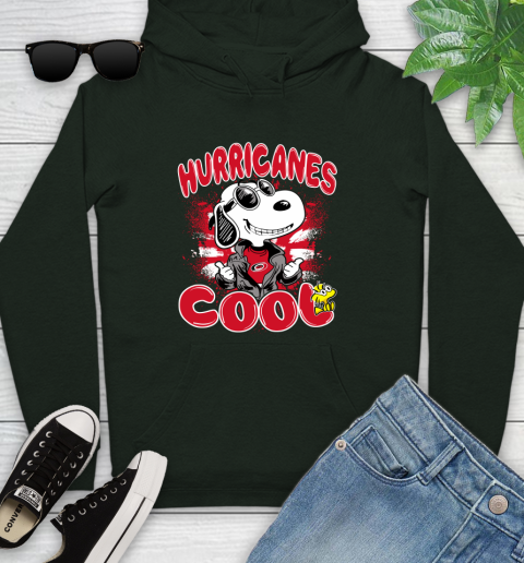 NHL Hockey Carolina Hurricanes Cool Snoopy Shirt Youth Hoodie 12