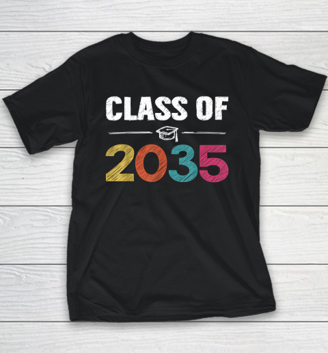 Class Of 2035 First Day Of School Grow With Me Graduation Youth T-Shirt