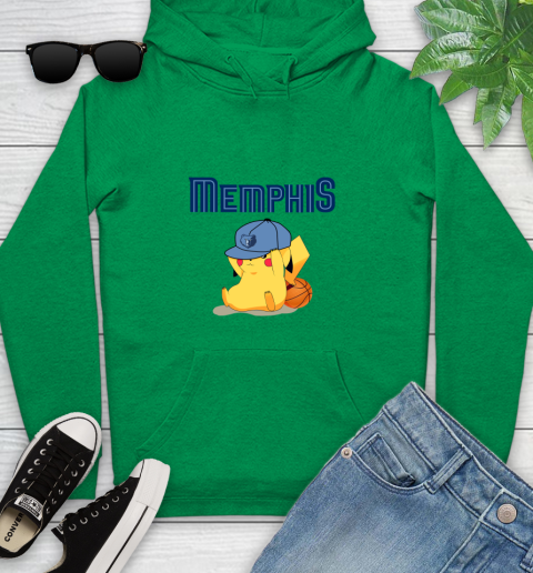 NBA Pikachu Basketball Sports Memphis Grizzlies Youth Hoodie 7