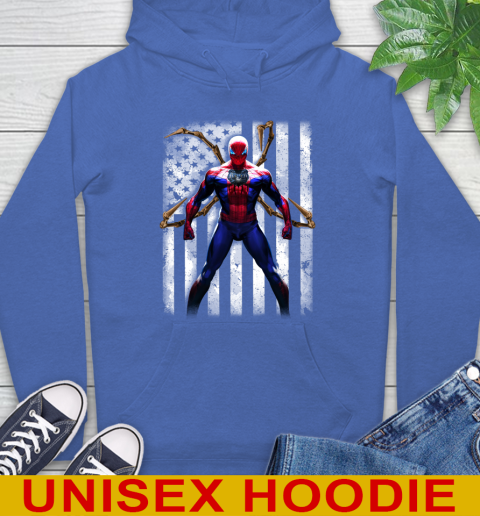 NBA Basketball Memphis Grizzlies Spider Man Avengers Marvel American Flag Shirt Hoodie 9