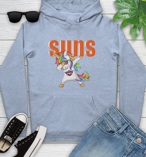 Phoenix Suns NBA Basketball Funny Unicorn Dabbing Sports Youth Hoodie 10