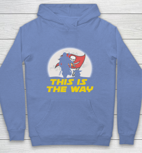 Tampa Bay Buccaneers NFL Football Star Wars Yoda And Mandalorian This Is The Way Youth Hoodie 8