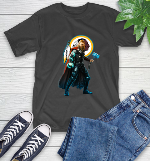 NFL Thor Avengers Endgame Football Washington Redskins T-Shirt 2
