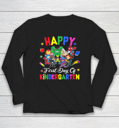 Happy First Day 1st grade Superheroes Back To School Long Sleeve T-Shirt