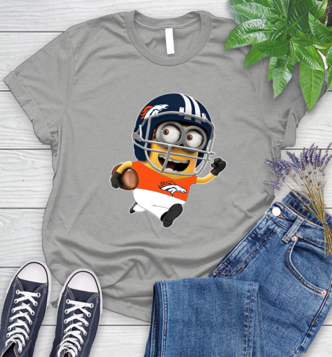 NFL Denver Broncos Minions Disney Football Sports Women's T-Shirt 10