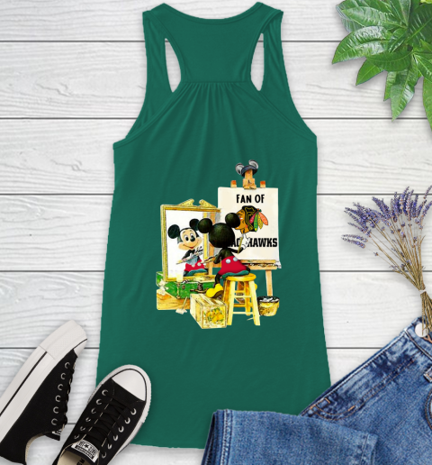 NHL Hockey Chicago Blackhawks Mickey Drawing Shirt 40