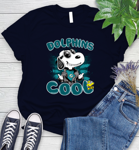 NFL Football Miami Dolphins Cool Snoopy Shirt Women's T-Shirt 2