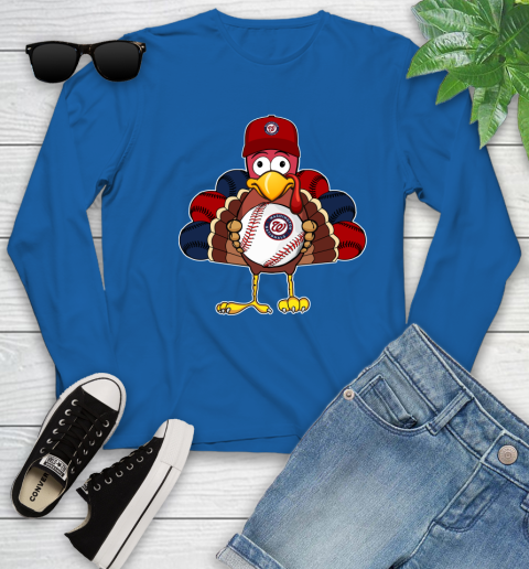 Washington Nationals Turkey thanksgiving Youth Long Sleeve 9