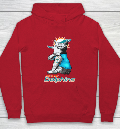NFL Football My Cat Loves Miami Dolphins Hoodie 7