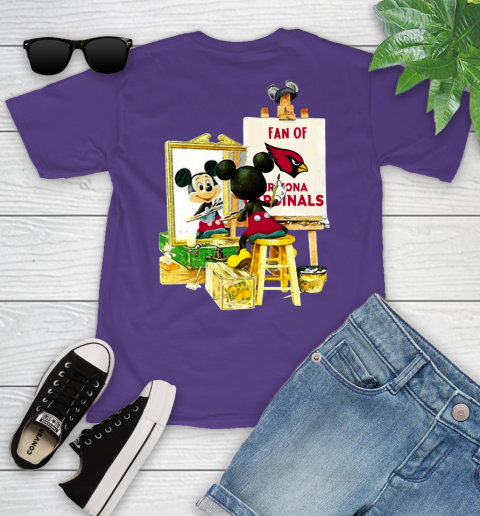NFL Football Arizona Cardinals Mickey Drawing Shirt 96