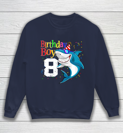 Kids 8th Birthday Boy Shark Shirts 8 Jaw Some Four Tees Boys 8 Years Old Sweatshirt 2