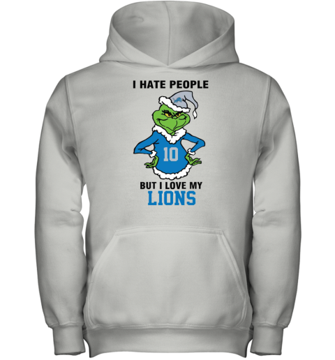 I Hate People But I Love My Lions Detroit Lions NFL Teams Youth Hoodie