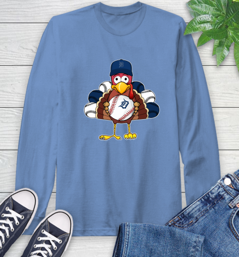 Detroit Tigers Turkey thanksgiving Long Sleeve T-Shirt 11
